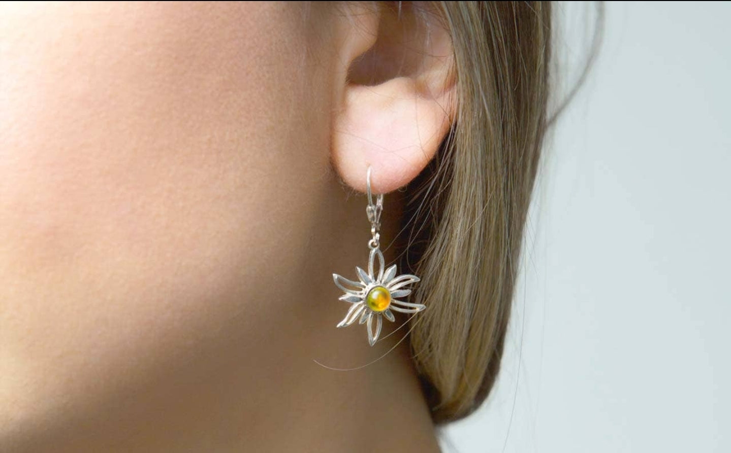 Sun Dangling Earrings