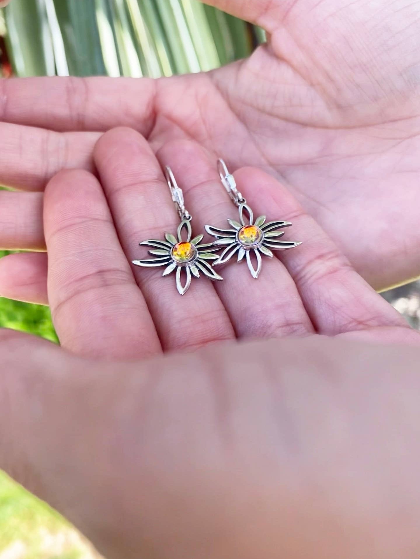 Sun Dangling Earrings