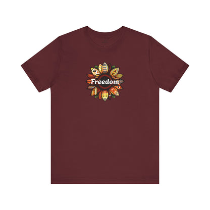 Freedom Unisex Short Sleeve Tee - Celebrate Independence and Self-Expression