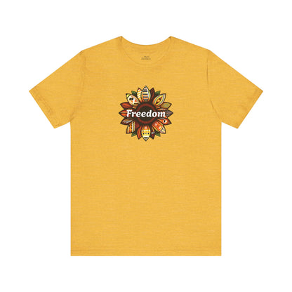 Freedom Unisex Short Sleeve Tee - Celebrate Independence and Self-Expression