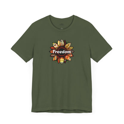 Freedom Unisex Short Sleeve Tee - Celebrate Independence and Self-Expression